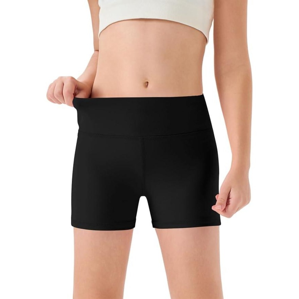 Haloumoning Girls 11-12Y Athletic Shorts Kids High Waisted Yoga Dance Biker